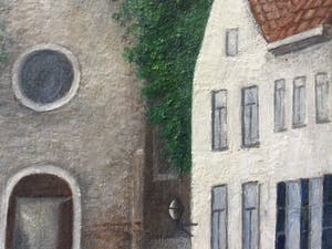 Niet of onleesbaar gesigneerd - Kerkgang | fraai geschilderd tafereel kopen? Bied vanaf 1!