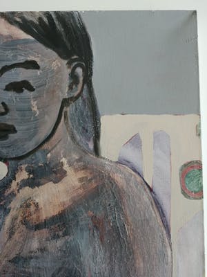 Niet of onleesbaar gesigneerd - Portret. Naakt. kopen? Bied vanaf 1!