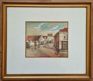 Niet of onleesbaar gesigneerd - Hoek van de markt in Hulst kopen? Bied vanaf 1!
