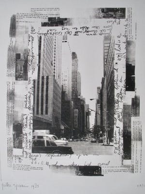 Peter Spaans - ets New York kopen? Bied vanaf 35!