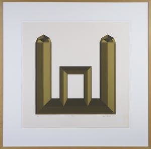 Harald Vlugt - Zeefdruk, Arcade I - Ingelijst kopen? Bied vanaf 20!