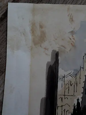 Ardis Hughes - Aquarel: Trinity Church kaufen? Bieten Sie von 100!