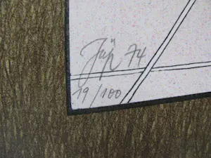 Bernhard Jäger - 'Papierflieger' lithografie kopen? Bied vanaf 1!