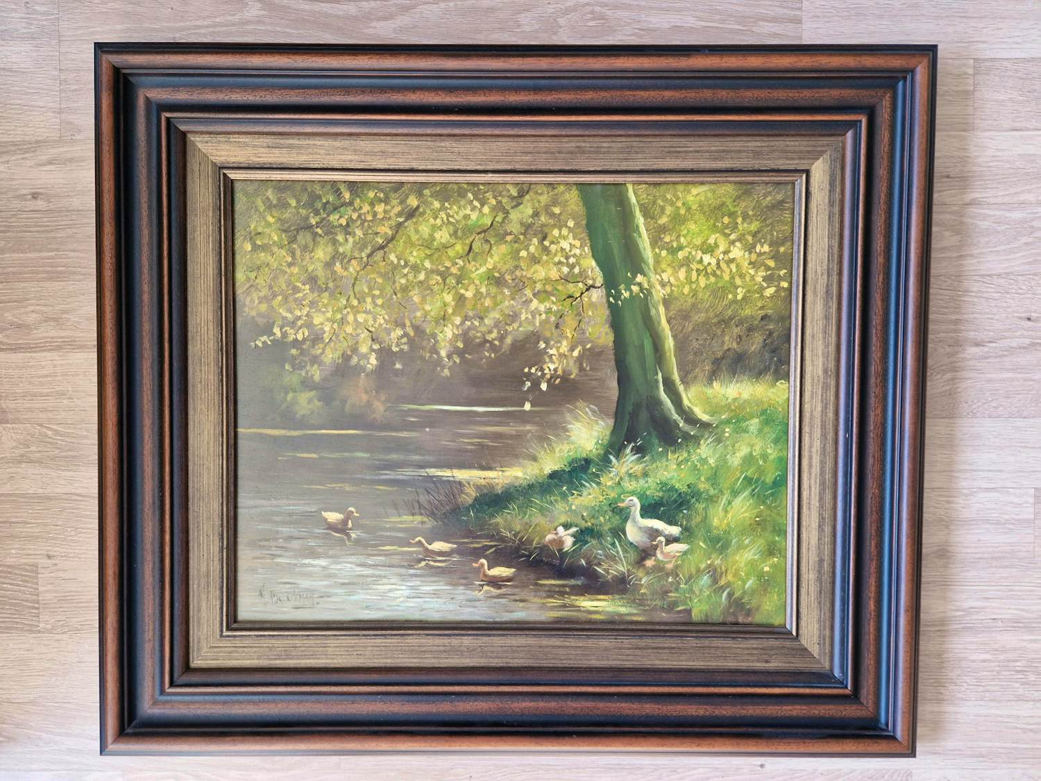 Anne Marinus Broeckman - Landschap met beekje eneenden kopen? Bied vanaf 60!