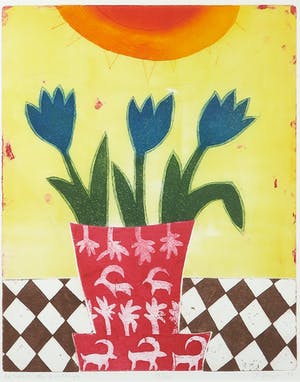 Eliza Kopec - Kleurenets, Le soleil du Printemps - Ingelijst kopen? Bied vanaf 1!