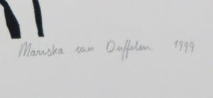 Mariska van Duffelen - Houtsnede, Zonder titel kopen? Bied vanaf 1!