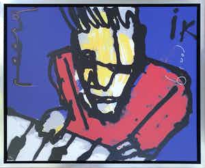 Herman Brood - 'Ik' - Nieuw ingelijst verkocht voor € 620!