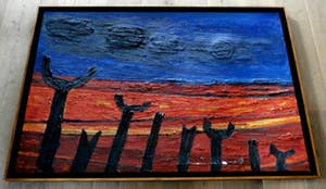 Joop Vreugdenhil - Schilderij: Spaans landschap, gesigneerd -1966 kopen? Bied vanaf 199!