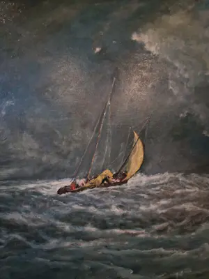 Willem G.F. Jansen - Schip in storm op zee kopen? Bied vanaf 250!