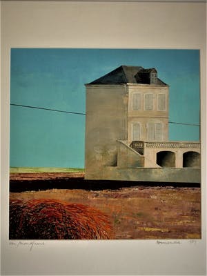 Erna van Mondfrans - Fraai verstild realistisch olieverf "Normandie / Frankrijk" gesigneerd kopen? Bied vanaf 10!