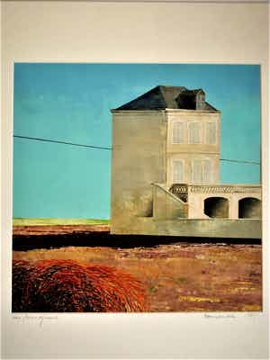 Erna van Mondfrans - Fraai verstild realistisch olieverf "Normandie / Frankrijk" gesigneerd verkocht voor € 10!