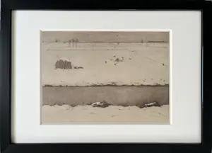 Jan Mankes - Originele Heliogravure Winterlandschap 1923 kopen? Bied vanaf 120!