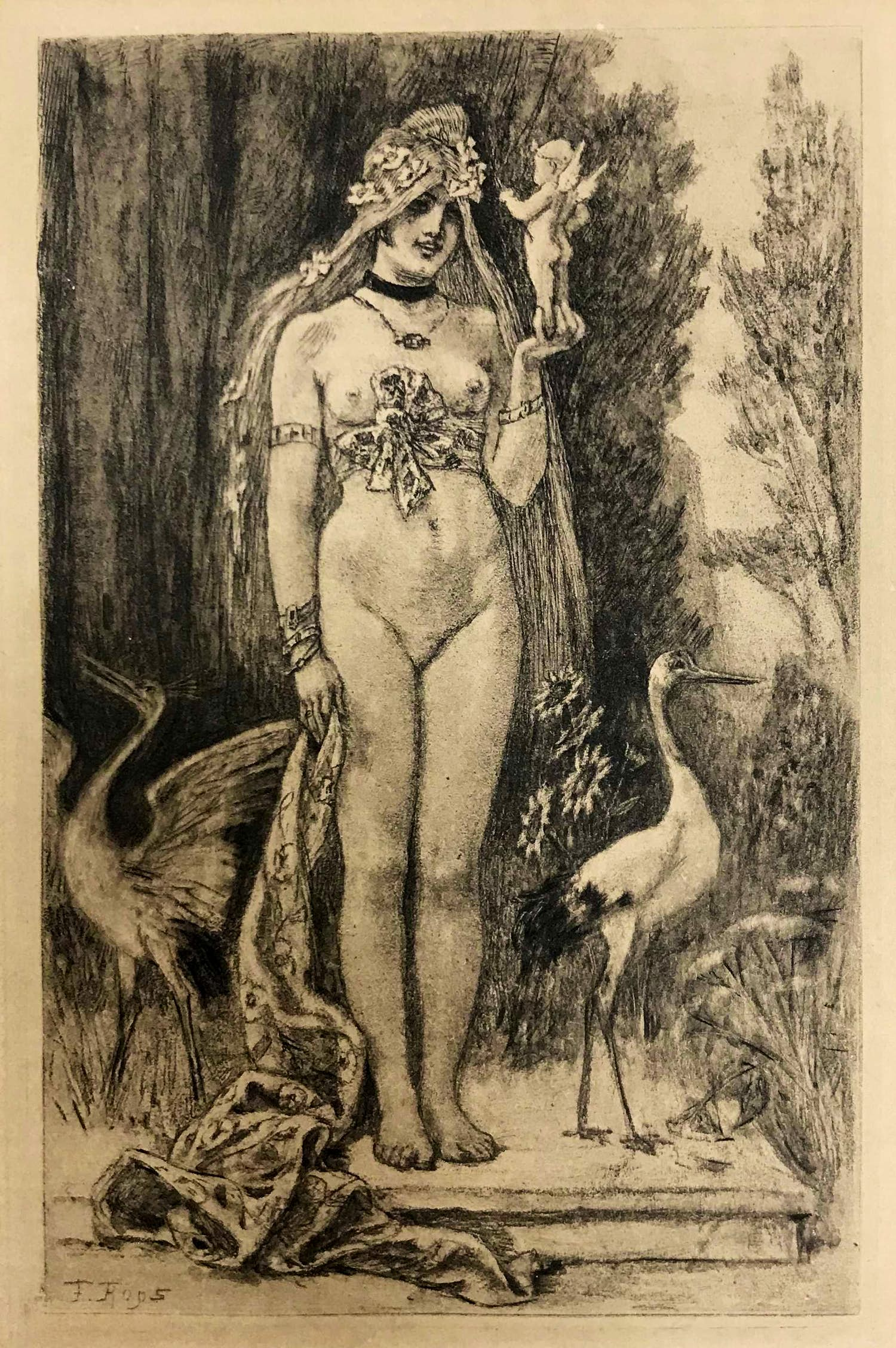 Felicien Rops - Heliogravure, Un Document sur l’impuissance d’aimer (Frontispiece) vendu pour 70€ !