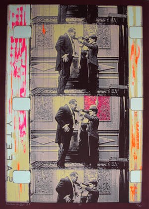 Henk van der Vet - 6 Grote zeefdrukken / Fotografiek , “Charlie Chaplin No I t/m VI” - 1988 kopen? Bied vanaf 1!
