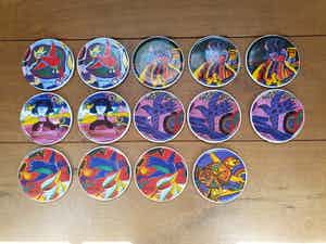 Corneille - 14 onderzetters van keramiek verkocht voor € 55!