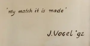 Jessica Vogel - Gemengde techniek op doek, My match is made (Zeer groot) kopen? Bied vanaf 1!