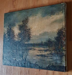 Niet of onleesbaar gesigneerd - landschap kopen? Bied vanaf 1!