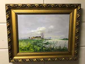 Henk Poeder - Hollands Polderlandschap verkocht voor € 50!