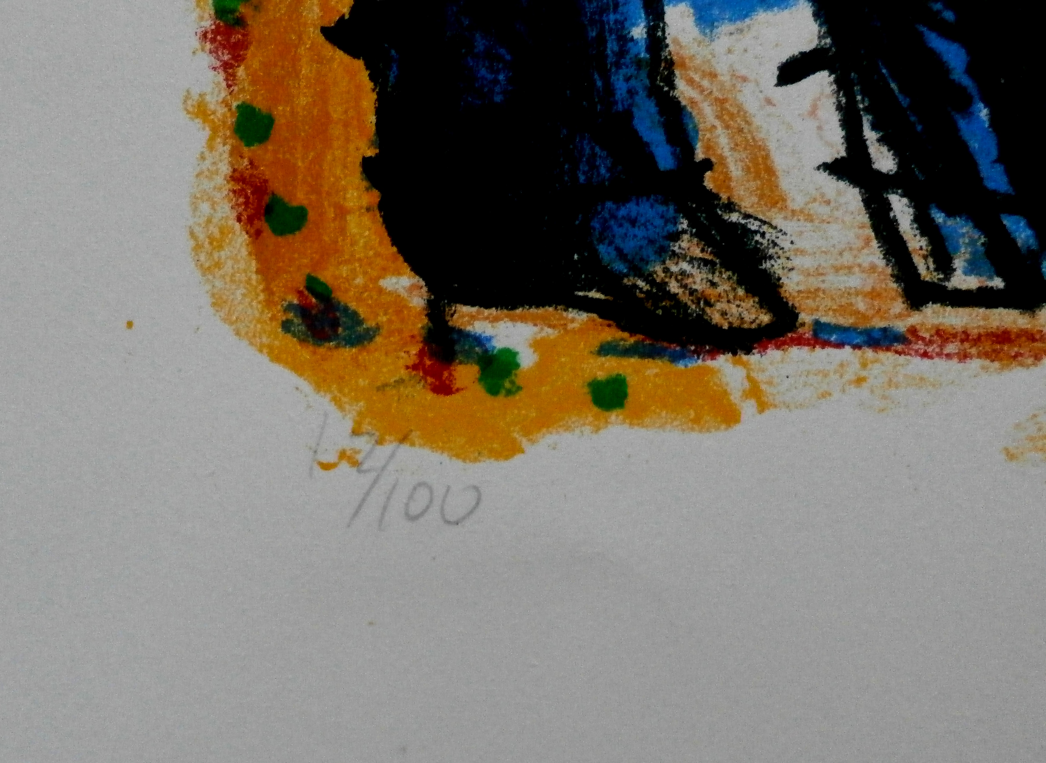 Rik van Iersel - zeefdruk: nachtelijke ontmoeting - 1989 kopen? Bied vanaf 35!