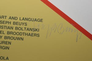 Joseph Beuys - Plakat, Brüssel,1980, signiert kopen? Bied vanaf 80!
