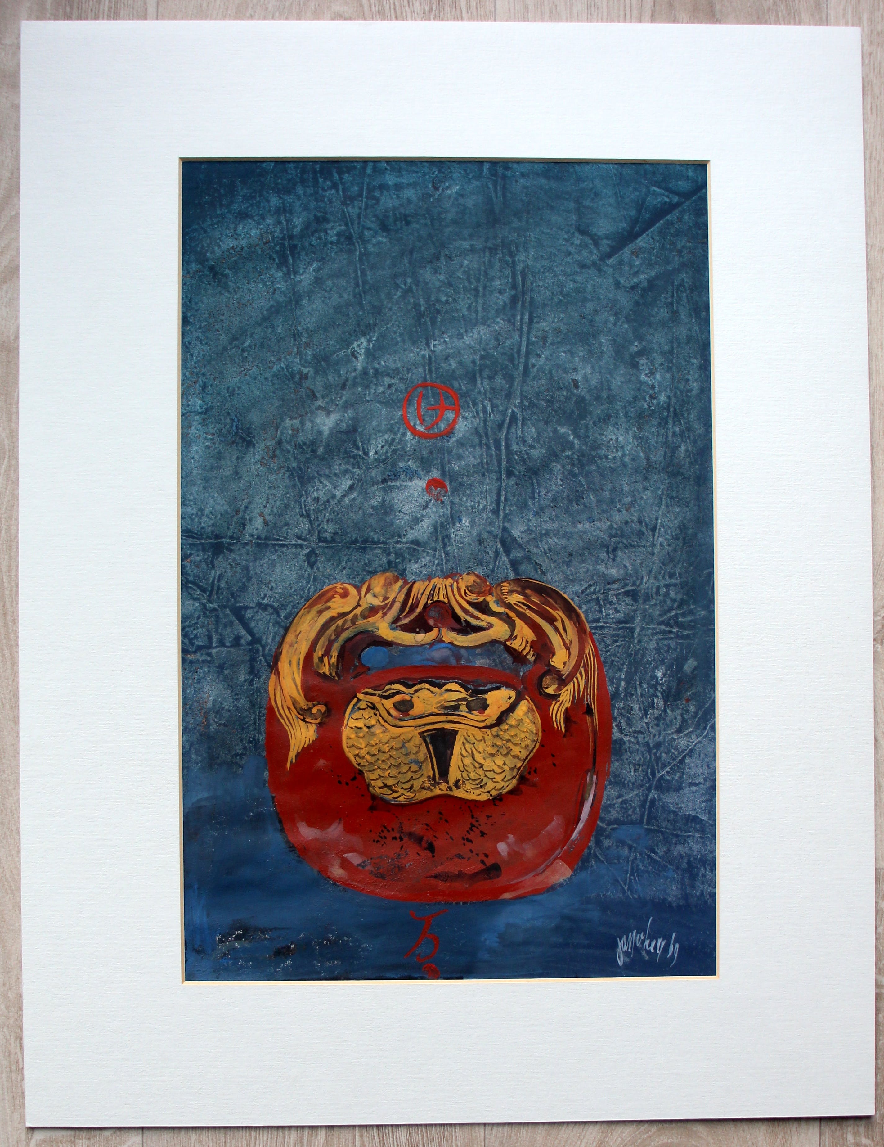 Jan van Heel - Gouache: "Japan"- 1969 kopen? Bied vanaf 175!