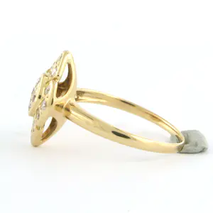 18k gouden ring bezet met briljant geslepen diamant 0.32 ct - rm 16 kopen? Bied vanaf 300!