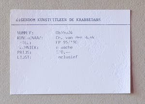 Christie van der Haak - Zonder titel kopen? Bied vanaf 45!