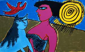 Corneille - Zeefdruk: L'amour au jour le jour - 1996 verkocht voor € 225!