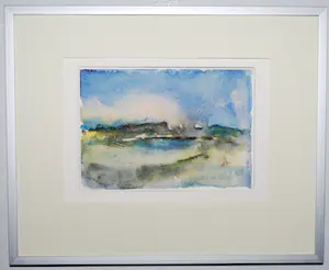 Willie van Haard - Abstract landschap - aquarel kopen? Bied vanaf 30!