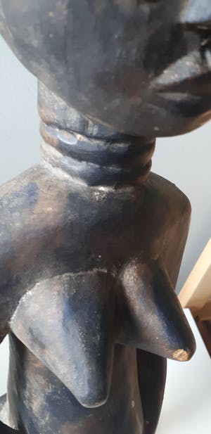 Akan - ASHANTI / ASANTE / FANTE Vruchtbaarheidsbeeld 62 cm - Geen minimum ! kopen? Bied vanaf 1!