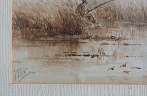 Jan Hillebrand Wijsmuller - Visser in polderlandschap kopen? Bied vanaf 150!