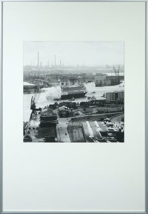 Niet of onleesbaar gesigneerd - Foto, S.S. Rotterdam - Ingelijst kopen? Bied vanaf 1!