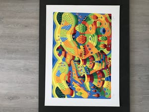 Louis Gans - 3 x Zeefdruk kopen? Bied vanaf 90!