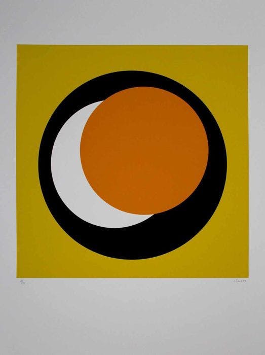 Genevieve Claisse - Geneviève Claisse - Cercle noir / oranje verkocht voor € 110!