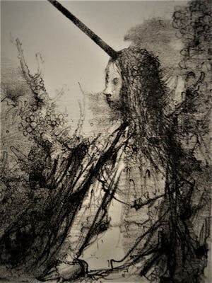 Dirkje Kuik - Utrechts Museum - Fraaie Litho - oplage 100 ex. - "de Eenhoorn" gesigneerd kopen? Bied vanaf 21!