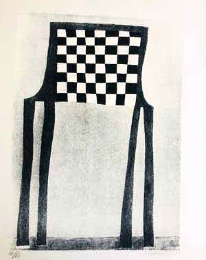 Klaas Gubbels - Schaaktafel verkocht voor € 325!