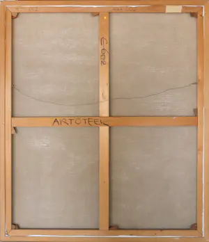 Leo de Koning - Olieverf op doek, De vliegende Hollander - Ingelijst (Zeer groot) kopen? Bied vanaf 1!