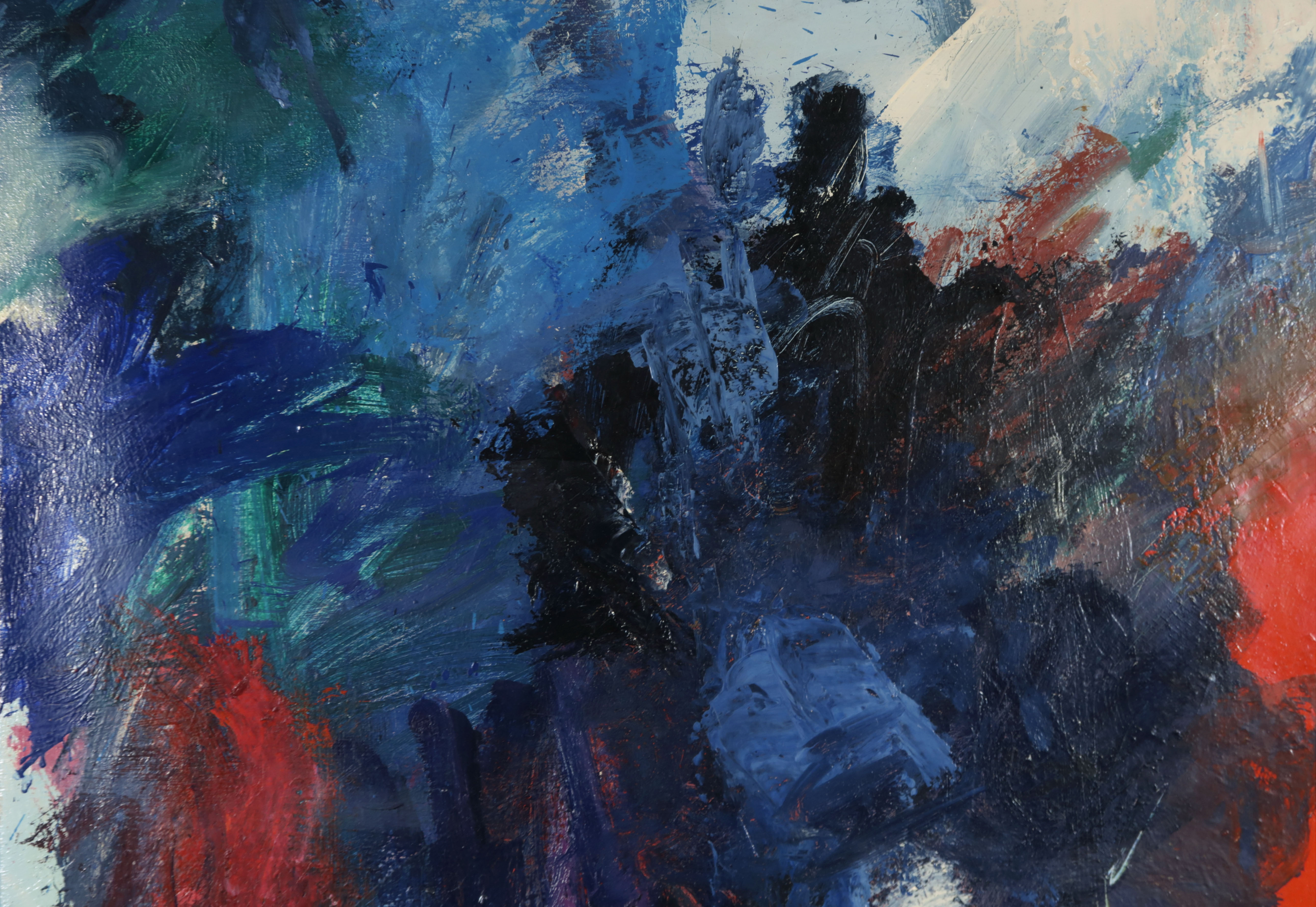 Mathieu Berden - Olieverf op doek, Z.T. - Ingelijst (Zeer groot) kopen? Bied vanaf 250!