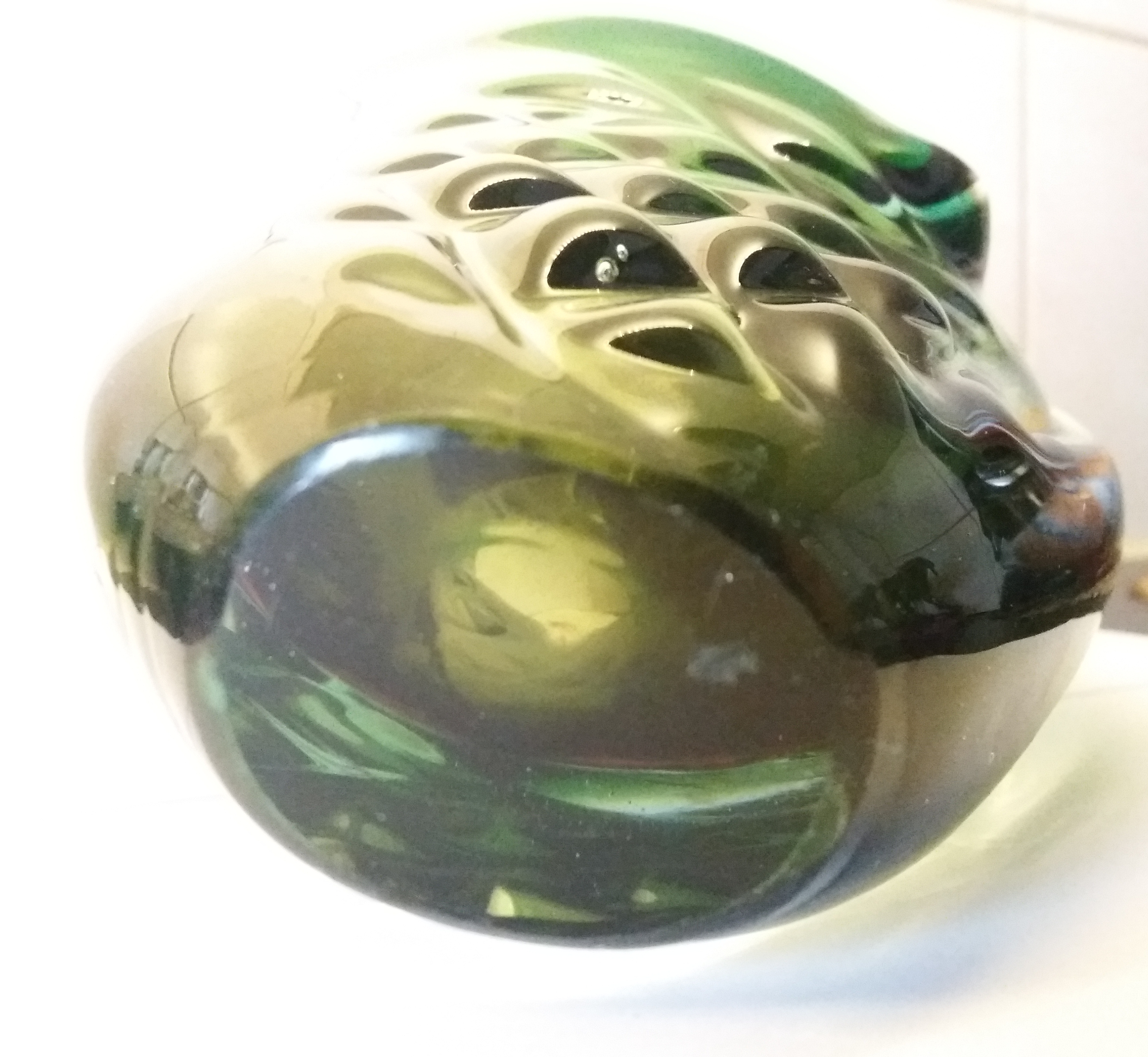Niet of onleesbaar gesigneerd - Groene Murano Made in italie Glass kopen? Bied vanaf 1!