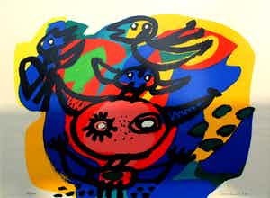 Anton Rooskens - Ingelijste litho - 1975 verkocht voor € 400!