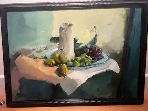 Frans de Kok - Monumentaal modern stilleven – Olieverf op doek – 111 × 81 cm – Gesigneerd kaufen? Bieten Sie von 1000!