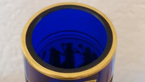 Val-Saint-Lambert - 24 KT decoratie Val Saint Lambert vaas kopen? Bied vanaf 200!