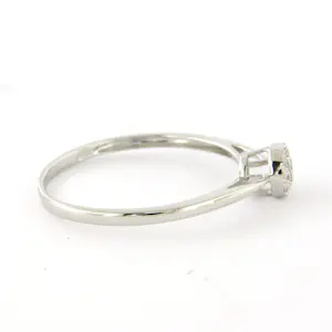 18k witgouden ring met single cut geslepen diamant tot. 0.05ct – F/G - VS/SI kopen? Bied vanaf 150!