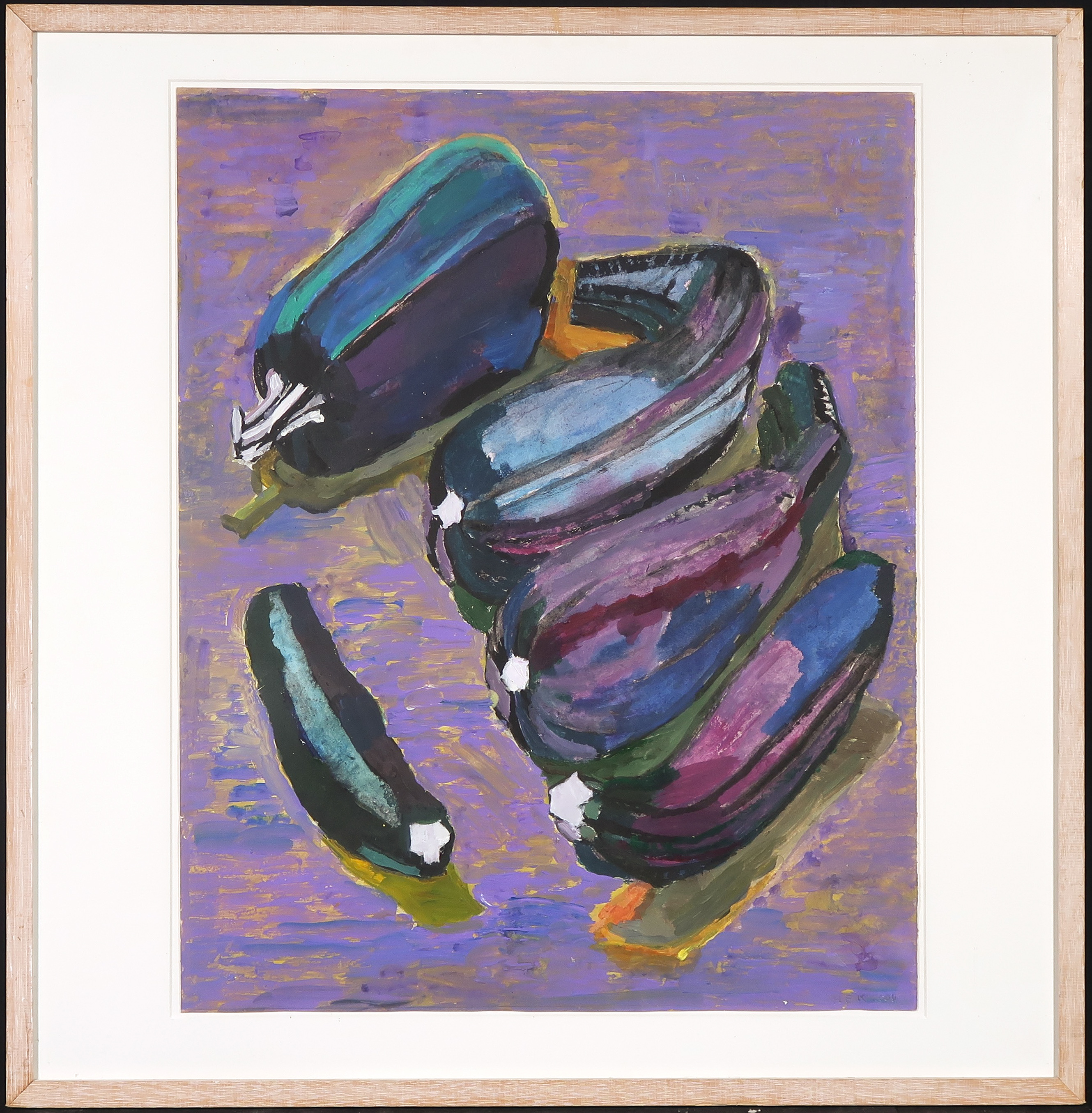 Hans Ebeling Koning - Gouache, Projectielen - Ingelijst kopen? Bied vanaf 120!