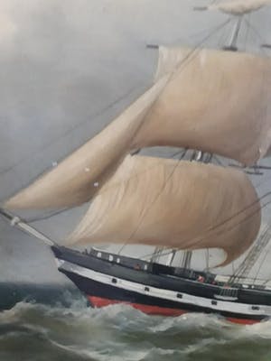 Henriette Hubregtse-Lanzing - Hollandse driemaster. (groot) kopen? Bied vanaf 245!