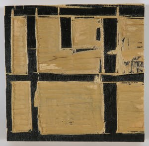 Jan de Bie - Foto op een houtdruk-paneel, Uitzicht atelier kopen? Bied vanaf 150!