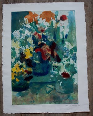 Kees Verwey - Ets/aquatint - bloemstilleven kopen? Bied vanaf 150!