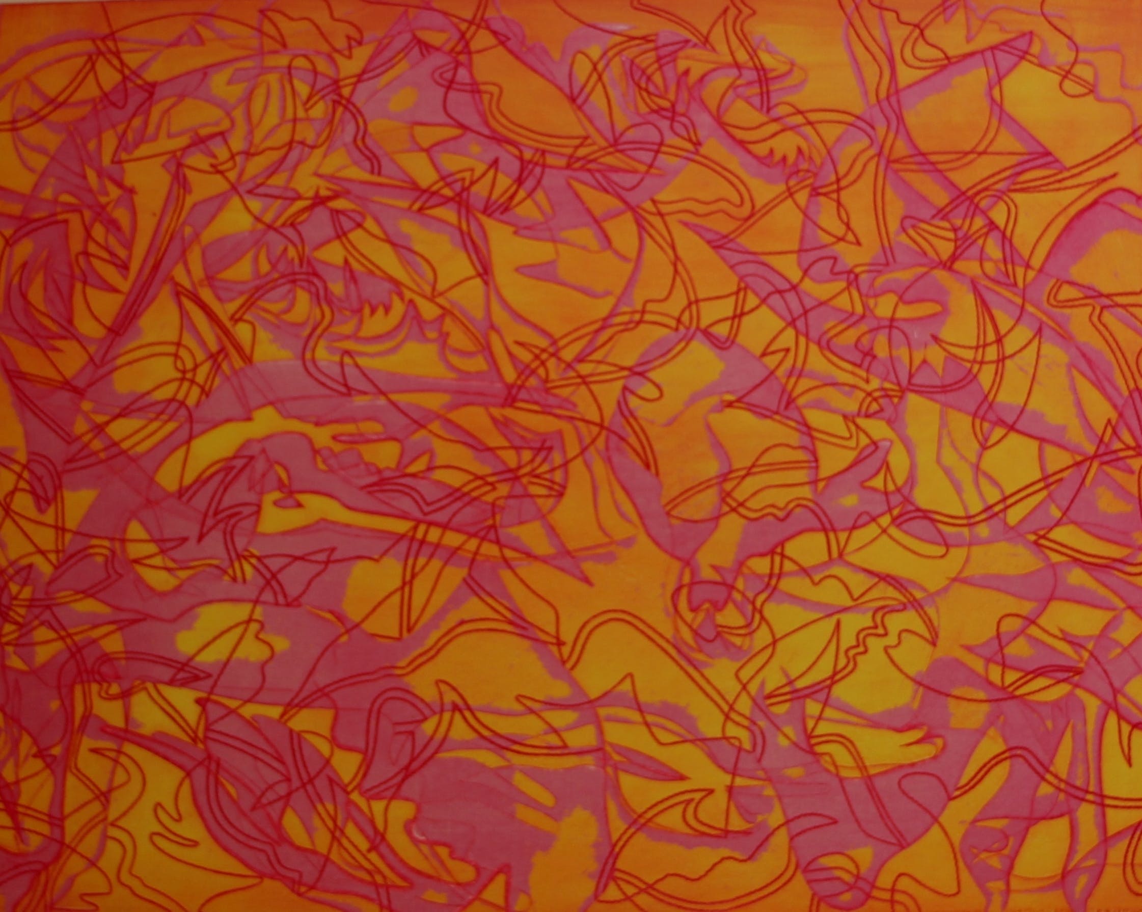 Hector Saunier - kleurenlitho, titel "eau vive" - 1971 verkocht voor € 50!