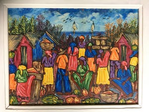 Paul Permeke - [Straat/marktscène bij het water]. kopen? Bied vanaf 300!