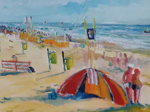 Ad van Luijk - Strandgezicht. kopen? Bied vanaf 1!